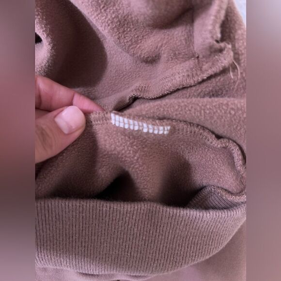 Zyia Active Tan Brown Quarter Zip Sweatshirt Jacket - Picture 13 of 14